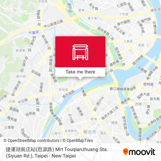 捷運頭前庄站(思源路) Mrt Touqianzhuang  Sta. (Siyuan Rd.) map