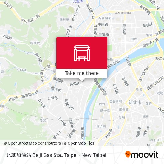 北基加油站 Beiji Gas Sta. map