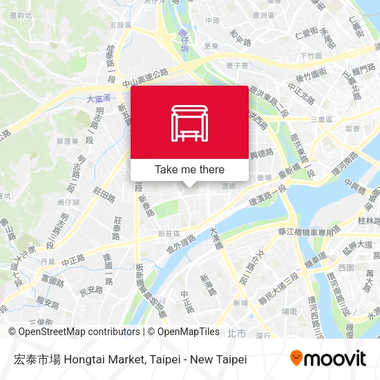 宏泰市場 Hongtai Market map
