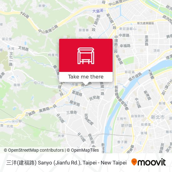 三洋(建福路) Sanyo (Jianfu Rd.) map