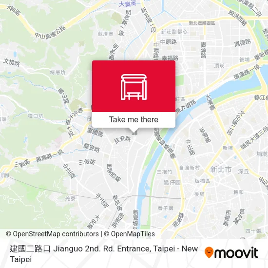 建國二路口 Jianguo 2nd. Rd. Entrance map