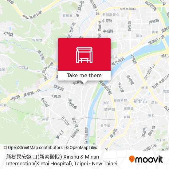 新樹民安路口(新泰醫院) Xinshu & Minan Intersection(Xintai Hospital) map