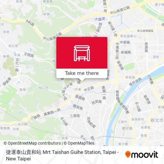 捷運泰山貴和站 Mrt Taishan Guihe Station地圖