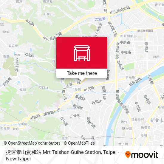 捷運泰山貴和站 Mrt Taishan Guihe Station map