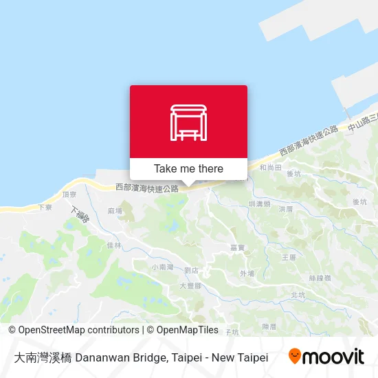 大南灣溪橋 Dananwan Bridge map