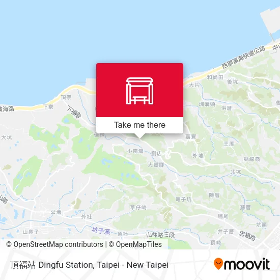 頂福站 Dingfu Station map