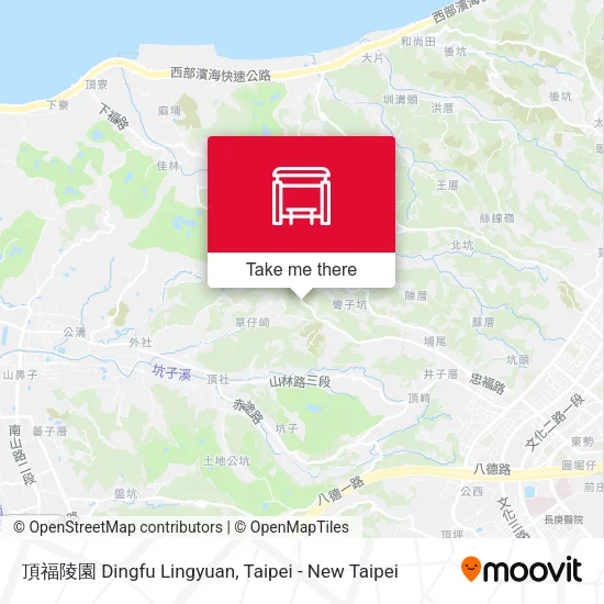 頂福陵園 Dingfu Lingyuan map