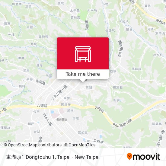東湖頭1 Dongtouhu 1 map