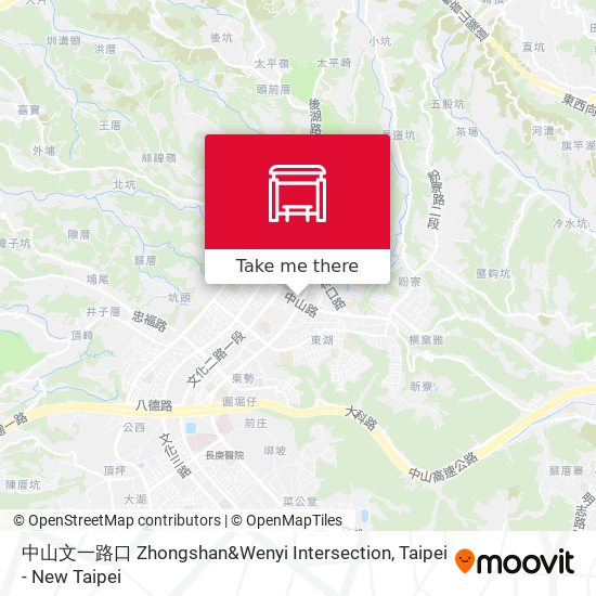 中山文一路口 Zhongshan&Wenyi Intersection地圖