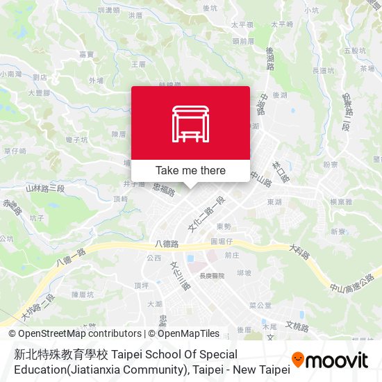 新北特殊教育學校 Taipei School Of Special Education(Jiatianxia Community) map