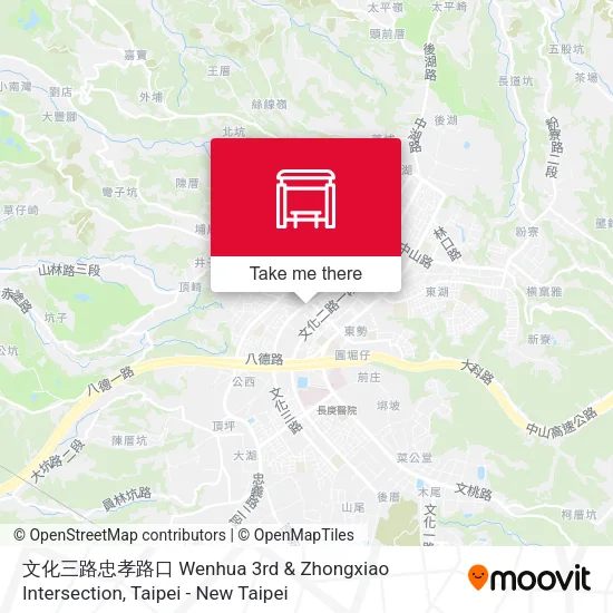 文化三路忠孝路口 Wenhua 3rd & Zhongxiao Intersection地圖