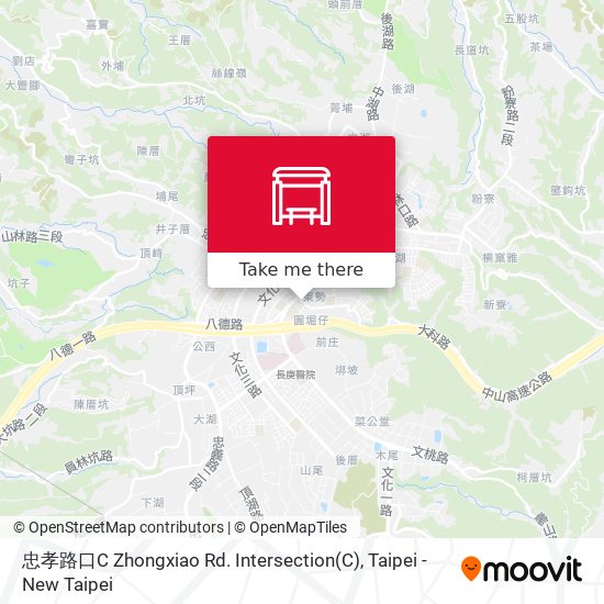 忠孝路口C Zhongxiao Rd. Intersection map