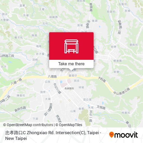忠孝路口C Zhongxiao Rd. Intersection map