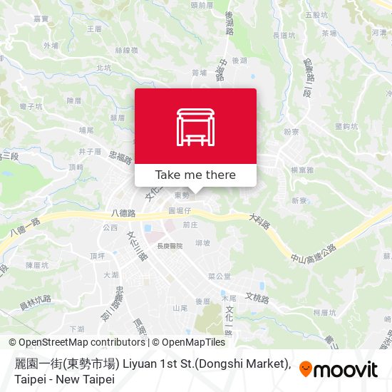 麗園一街(東勢市場) Liyuan 1st St.(Dongshi Market)地圖