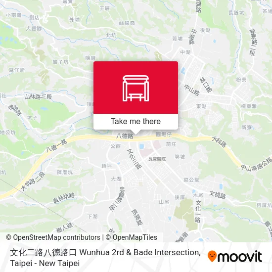 文化二路八德路口 Wunhua 2rd & Bade Intersection地圖