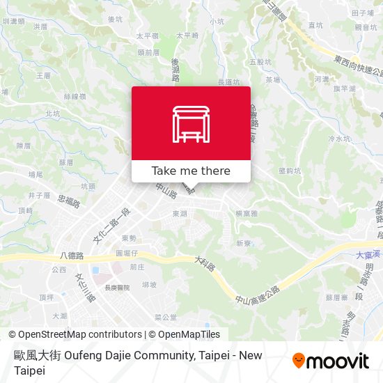 歐風大街 Oufeng Dajie Community map