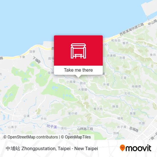 中埔站 Zhongpustation map
