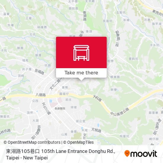 東湖路105巷口 105th Lane Entrance Donghu Rd.地圖