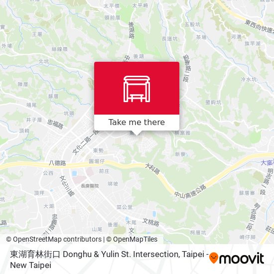 東湖育林街口 Donghu & Yulin St. Intersection map