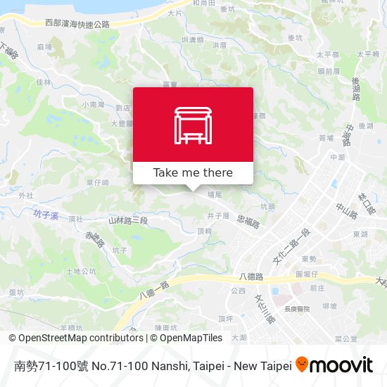 南勢71-100號 No.71-100 Nanshi map