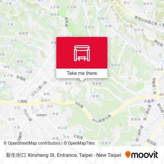 新生街口 Xinsheng St. Entrance map