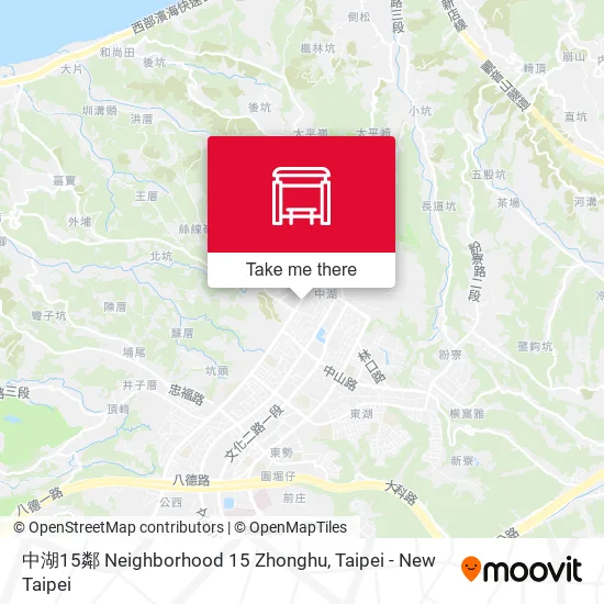 中湖15鄰 Neighborhood 15 Zhonghu map
