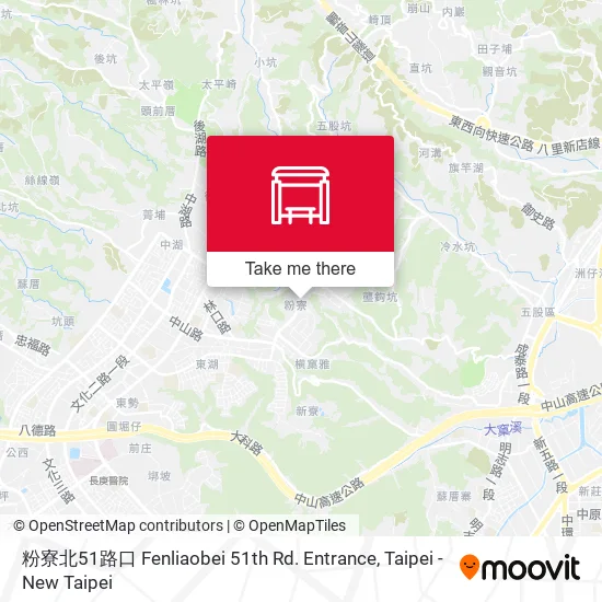 粉寮北51路口 Fenliaobei 51th Rd. Entrance map