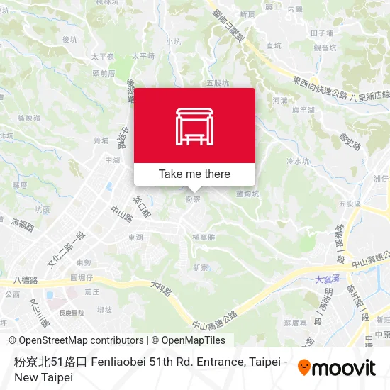 粉寮北51路口 Fenliaobei 51th Rd. Entrance map