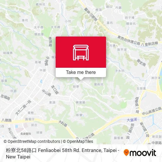 粉寮北58路口 Fenliaobei 58th Rd. Entrance map