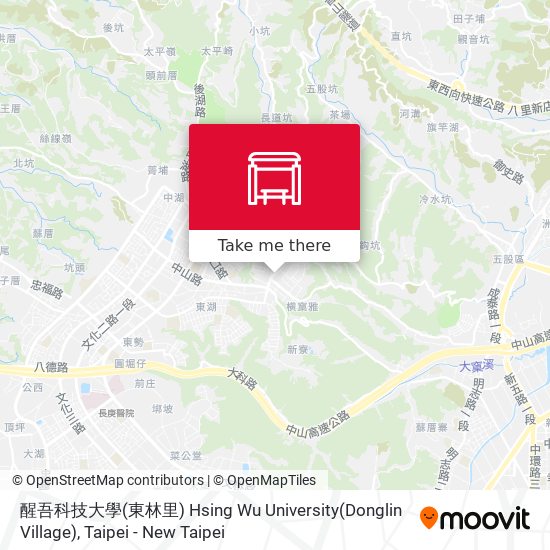 醒吾科技大學(東林里) Hsing Wu University(Donglin Village) map