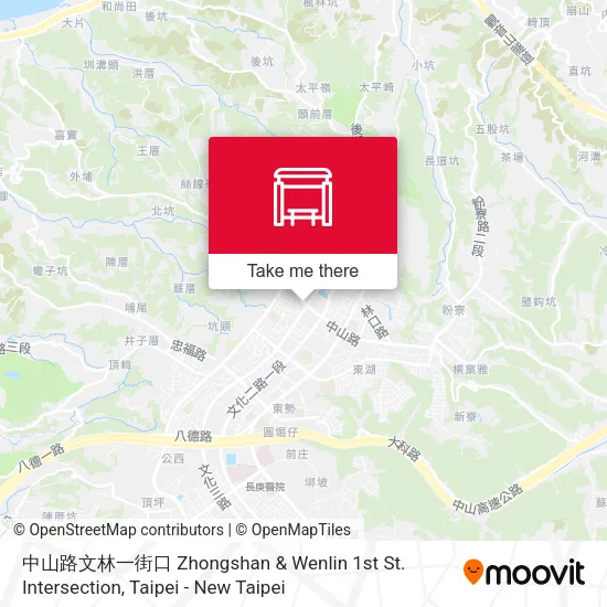中山路文林一街口 Zhongshan & Wenlin 1st St. Intersection地圖