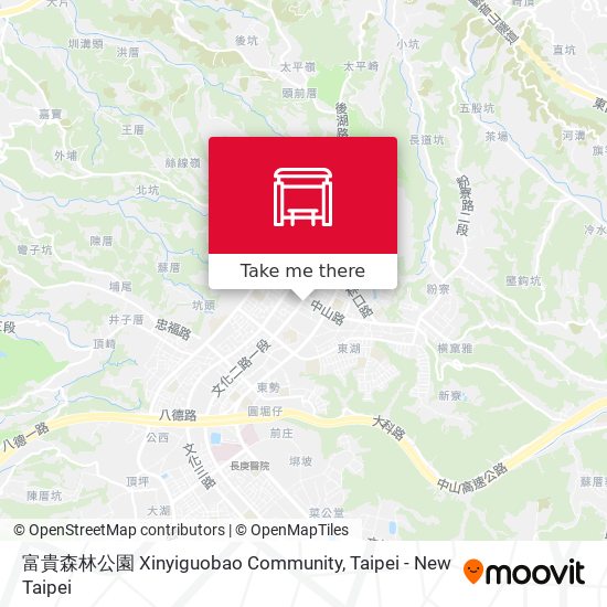 富貴森林公園 Xinyiguobao Community map