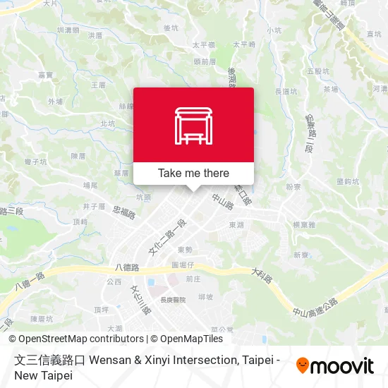 文三信義路口 Wensan & Xinyi Intersection地圖