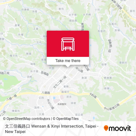 文三信義路口 Wensan & Xinyi Intersection地圖