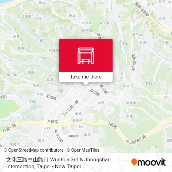 文化三路中山路口 Wunhua 3rd & Jhongshan Intersection map
