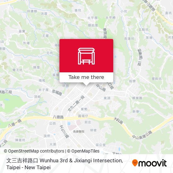 文三吉祥路口 Wunhua 3rd & Jixiangi Intersection map