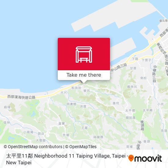 太平里11鄰 Neighborhood 11 Taiping Village map