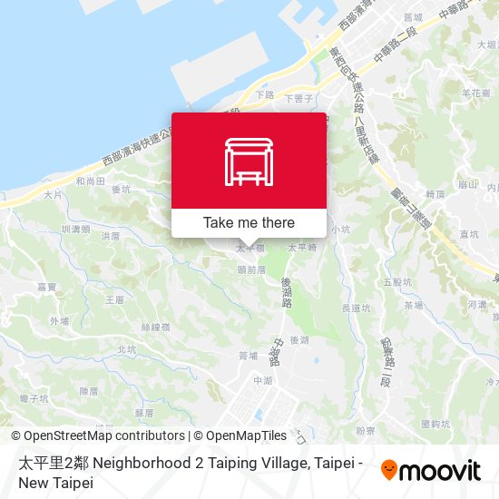 太平里2鄰 Neighborhood 2 Taiping Village map