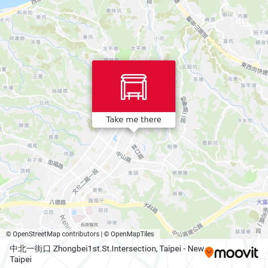 中北一街口 Zhongbei1st.St.Intersection map