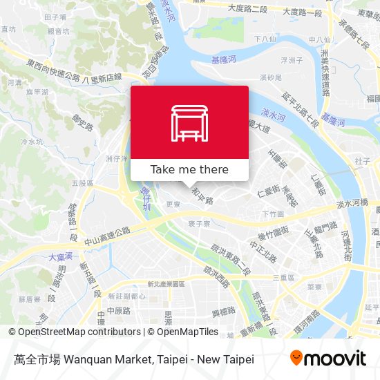 萬全市場 Wanquan Market map