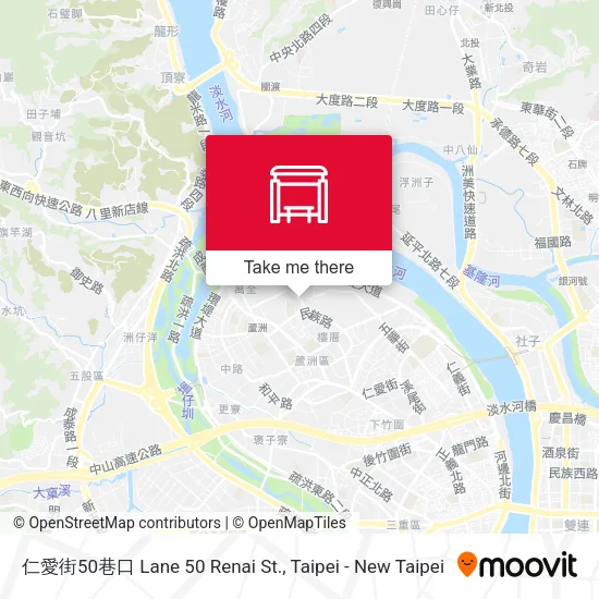 仁愛街50巷口 Lane 50 Renai St. map