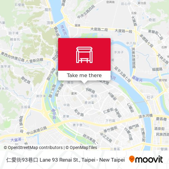 仁愛街93巷口 Lane 93 Renai St.地圖