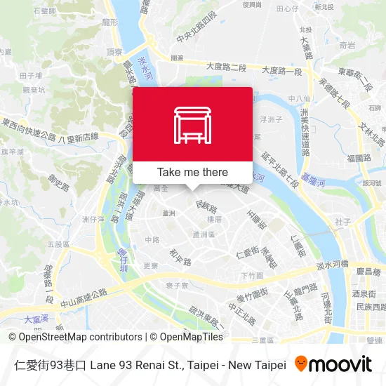 仁愛街93巷口 Lane 93 Renai St. map
