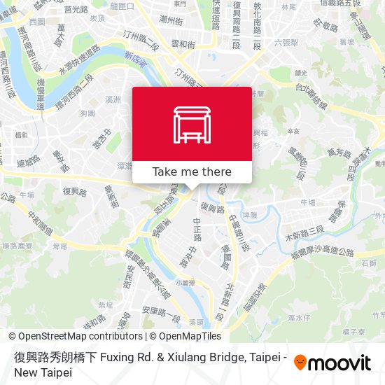 復興路秀朗橋下 Fuxing Rd. & Xiulang Bridge map
