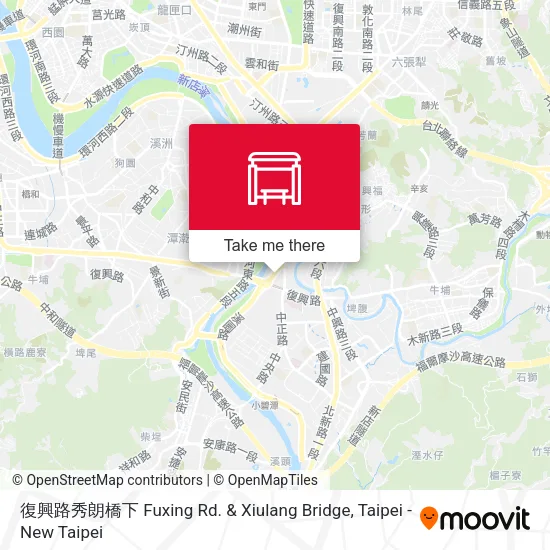 復興路秀朗橋下 Fuxing Rd. & Xiulang Bridge map