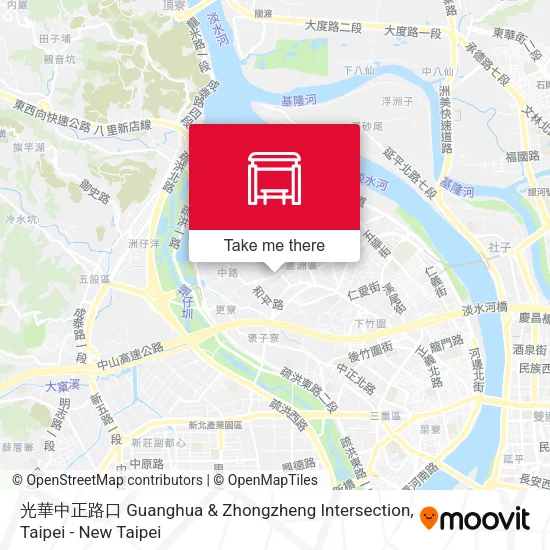 光華中正路口 Guanghua & Zhongzheng Intersection map