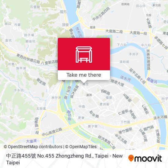 中正路455號 No.455 Zhongzheng Rd. map