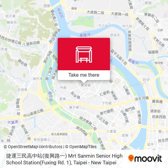 捷運三民高中站(復興路一) Mrt Sanmin Senior High School Station(Fuxing Rd. 1) map
