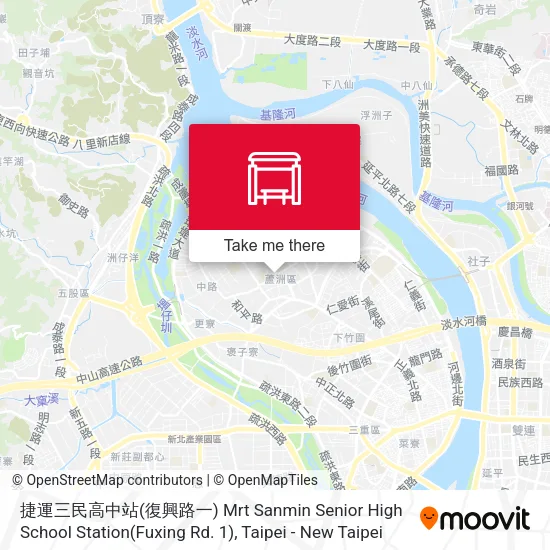 捷運三民高中站(復興路一) Mrt Sanmin Senior High School Station(Fuxing Rd. 1)地圖