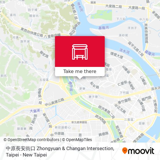 中原長安街口 Zhongyuan & Changan Intersection map